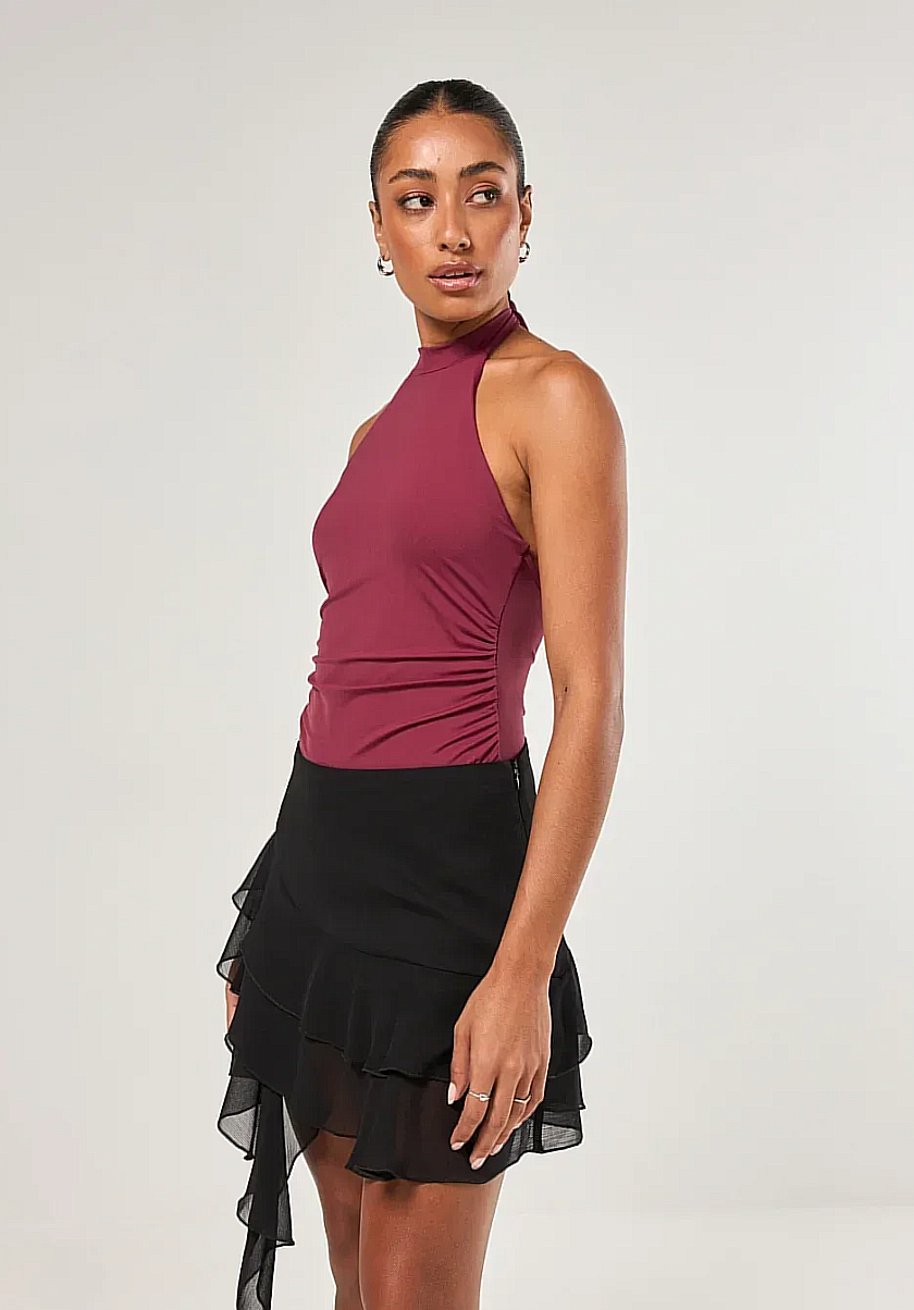 body poliamida frente única